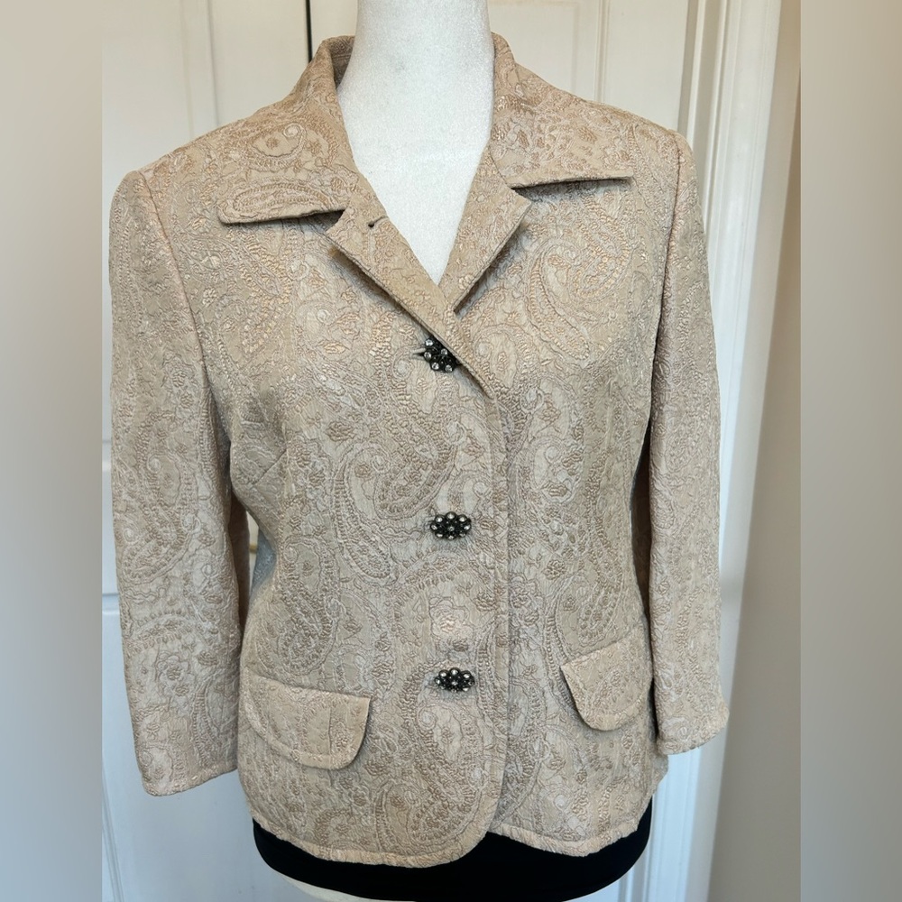 Caslon Cream Button-Up Blazer